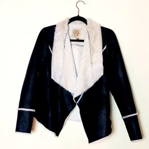 **SOLD** Chaser Faux Fur Lined Suede Jacket